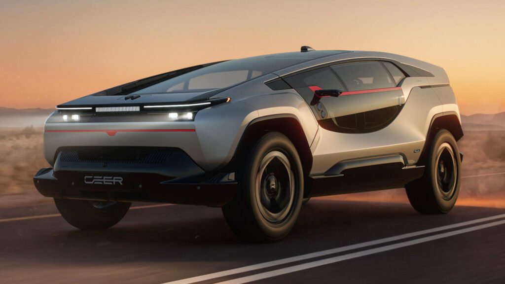 Саудівська компанія Ceer представила електромобілі Exobot потужністю до 1111 к.с.