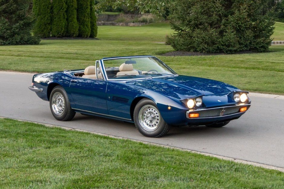 Maserati Ghibli Spyder 1970 року виставлено на продаж із документацією Maserati Classiche