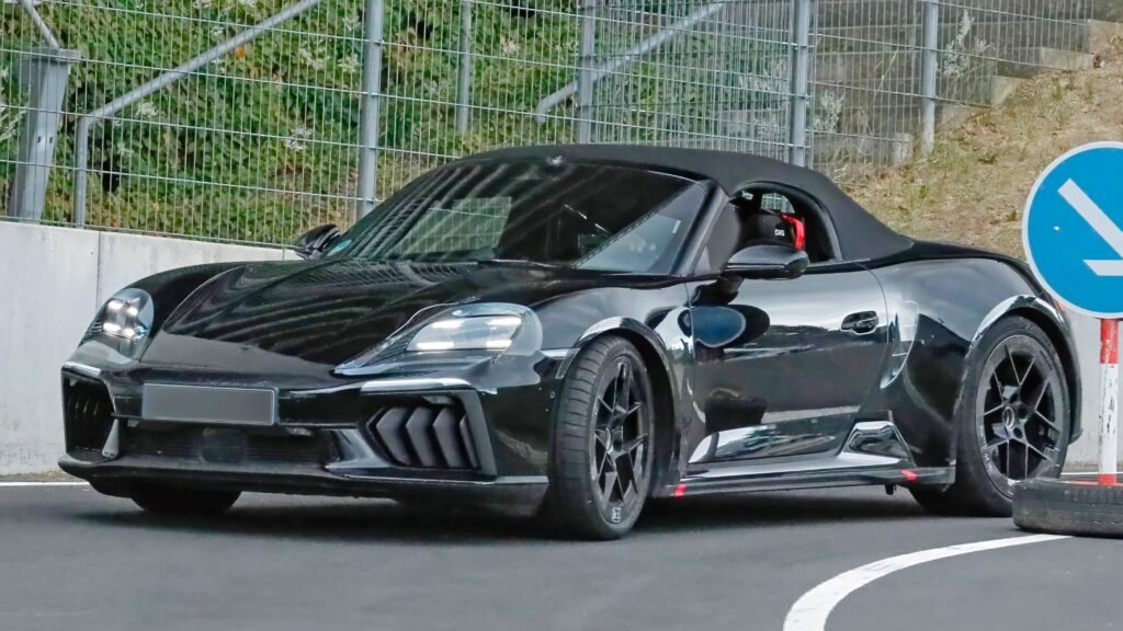 Електричний Porsche Boxster помічено майже без камуфляжу: дебют у 2027 році