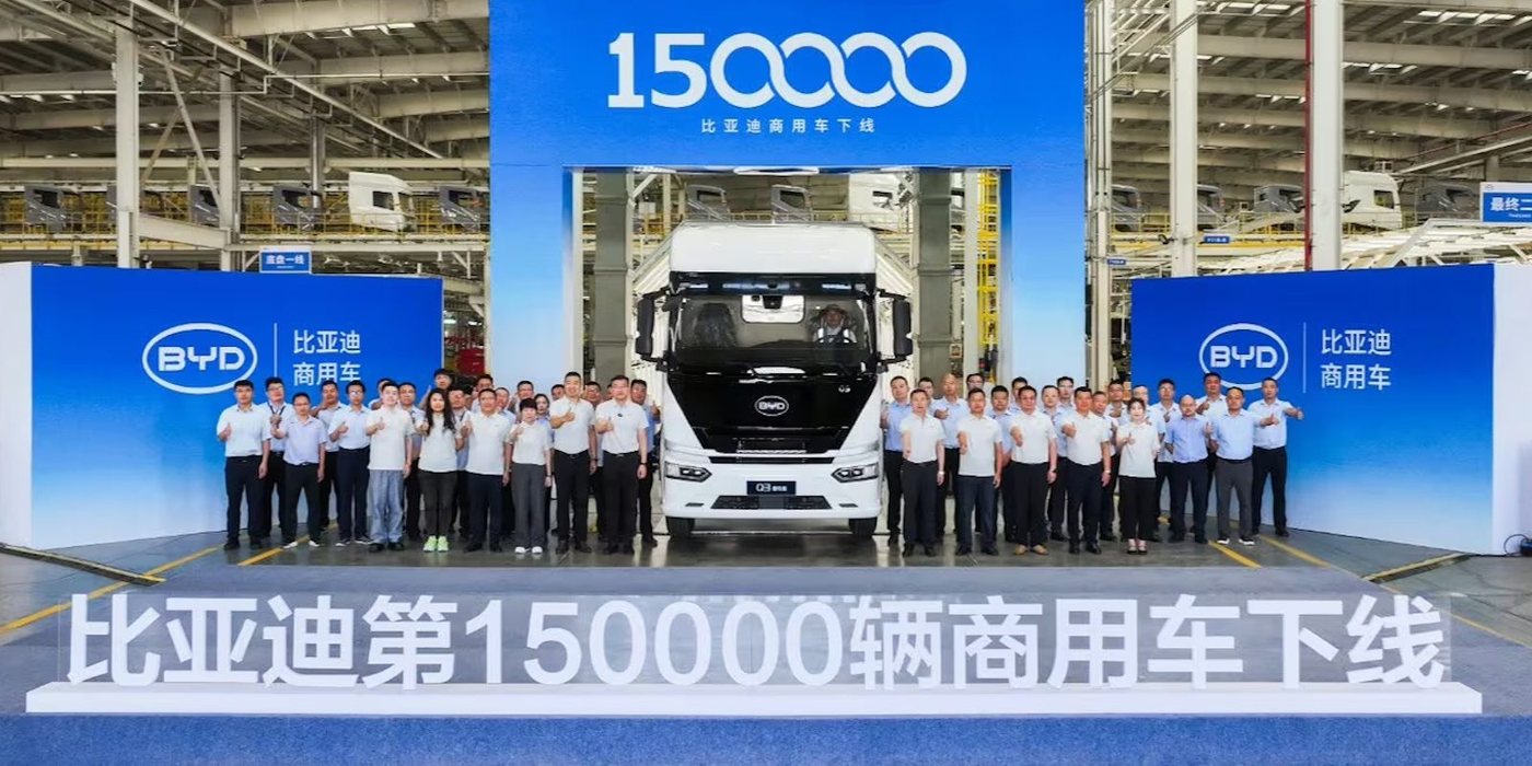 BYD випустила 150-тисячну комерційну електромашину — нею став 800-сильний тягач Q3